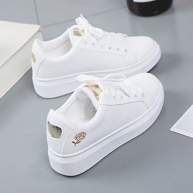 Women Leather Pu Casual Shoes New