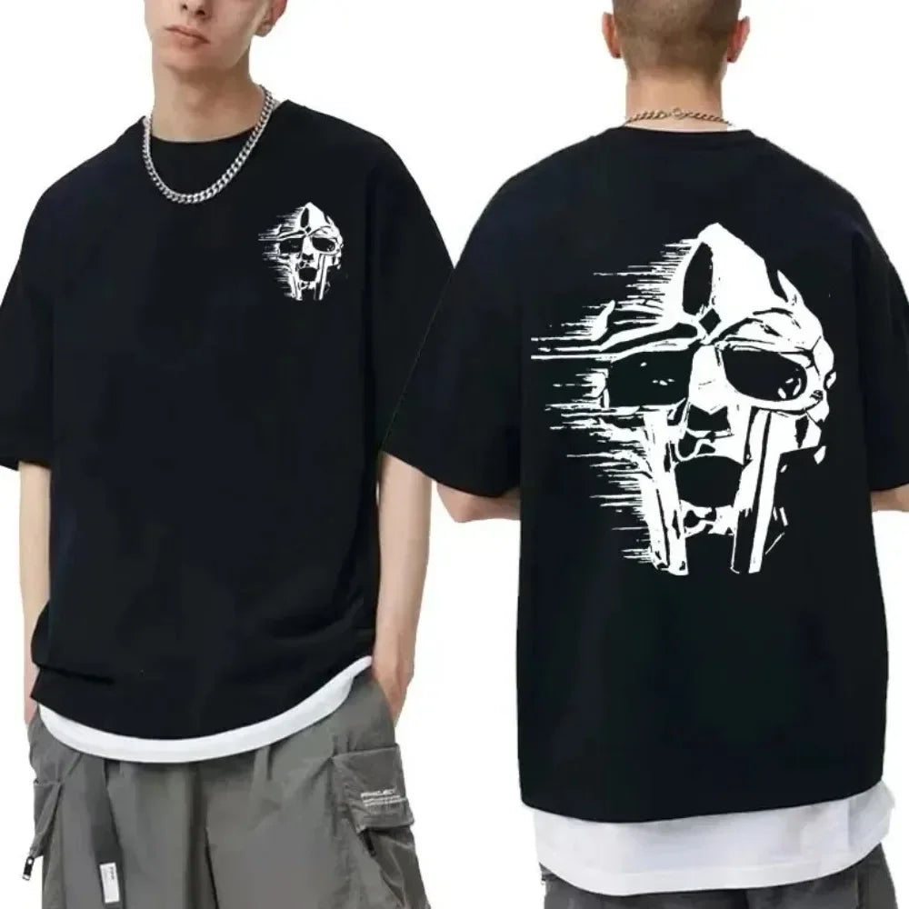 Male Loose Hip Hop T Shirt Singer Mf Doom
